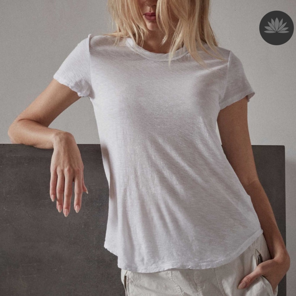 James Perse Sheer Slub Crewneck